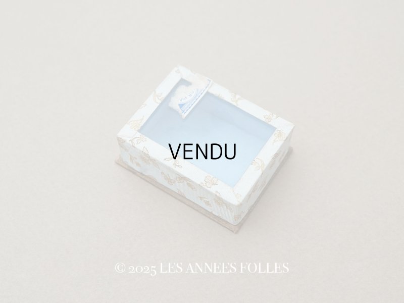 画像1: アンティーク とても小さなエパングルケース ガラスの蓋の紙箱 - GRANDES MAGASINS DU PRINTEMPS -