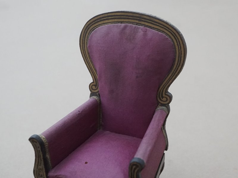 画像3: 19世紀 アンティーク ミニョネット用 チェア ドール用 家具 