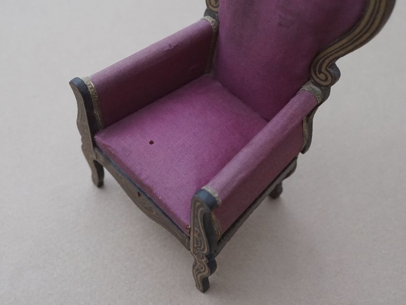 画像5: 19世紀 アンティーク ミニョネット用 チェア ドール用 家具 