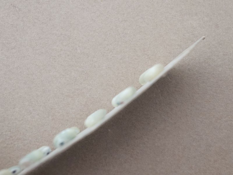 画像4: アンティーク マザーオブパール製 極小 ボタン 6mm 12ピース シェルボタン パウダーグリーン