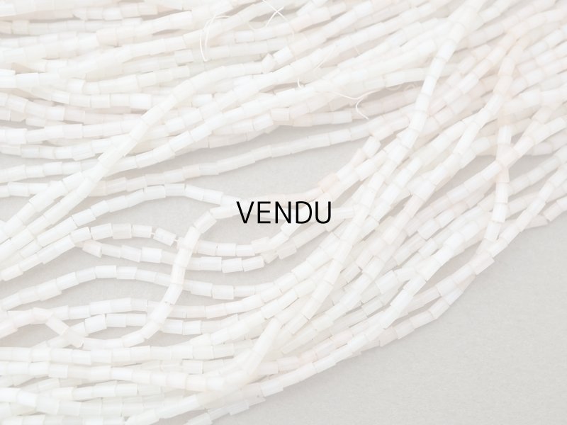 画像12: アンティーク ガラス製 サティネビーズ パウダーピンク 1cm=4粒