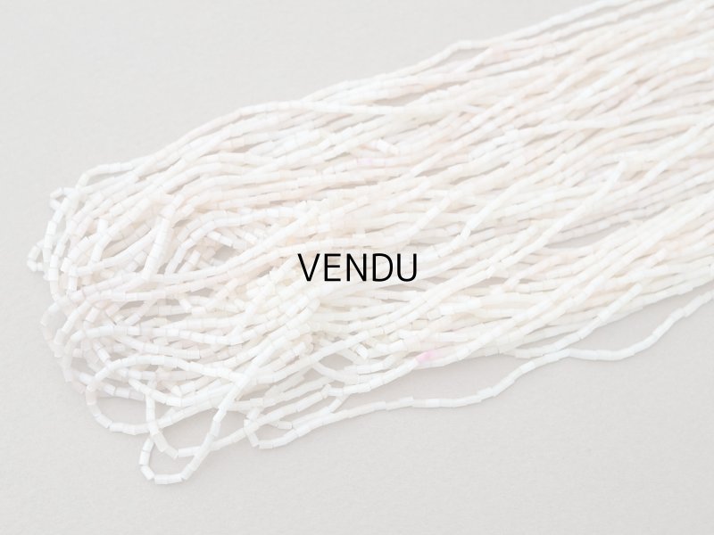 画像11: アンティーク ガラス製 サティネビーズ パウダーピンク 1cm=4粒