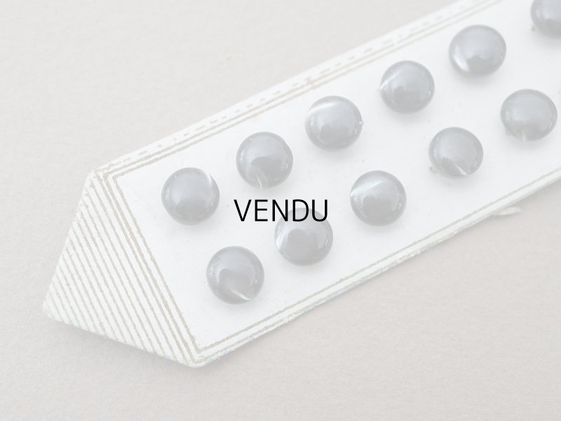 画像3: アンティーク マザーオブパール製 極小 ボタン 6mm 12ピース シェルボタン チャコールグレー