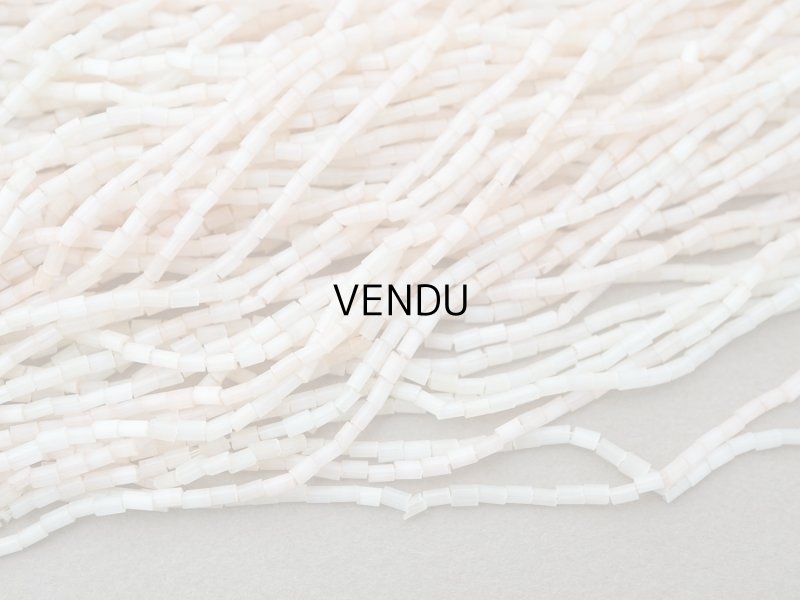 画像8: アンティーク ガラス製 サティネビーズ パウダーピンク 1cm=4粒