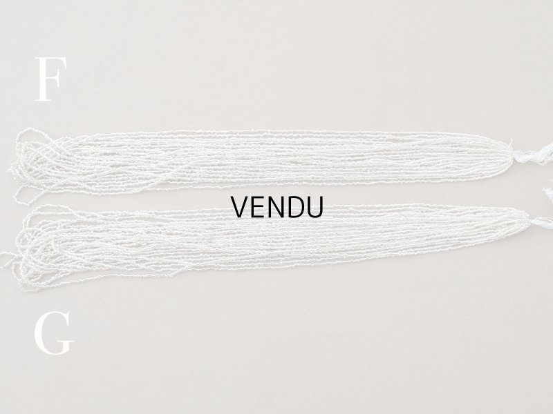 画像9: アンティーク シードビーズ クリア＆シルバー ガラス製 22〜26g 1cm=8〜9粒