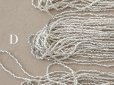 画像8: アンティーク シードビーズ クリア＆シルバー ガラス製 22〜26g 1cm=8〜9粒
