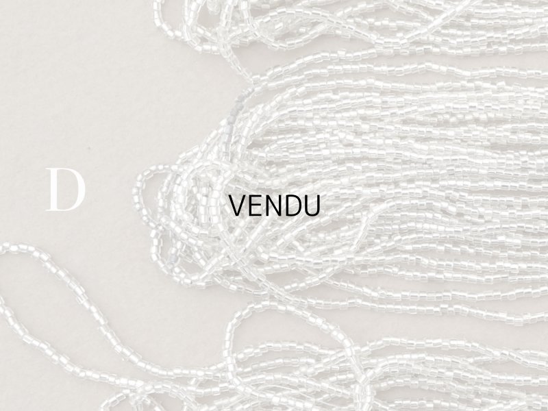 画像8: アンティーク シードビーズ クリア＆シルバー ガラス製 22〜26g 1cm=8〜9粒