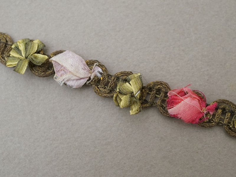 画像8: アンティーク 6色の大きな薔薇のロココトリム ロココリボン 1.2cm幅