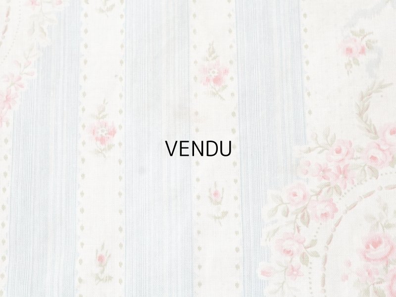 画像24: アンティーク 薔薇のメダイヨン ファブリック 120×295cm