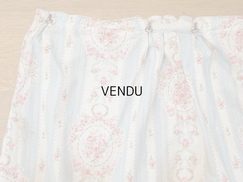 画像4: アンティーク 薔薇のメダイヨン ファブリック 120×295cm