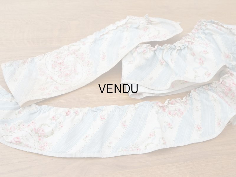 画像27: アンティーク 薔薇のメダイヨン ファブリック 120×295cm