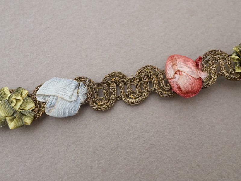 画像7: アンティーク 6色の大きな薔薇のロココトリム ロココリボン 1.2cm幅