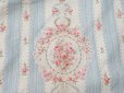 画像3: アンティーク 薔薇のメダイヨン ファブリック 120×295cm