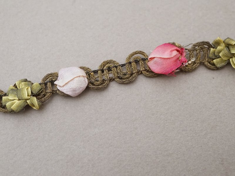 画像5: アンティーク 6色の大きな薔薇のロココトリム ロココリボン 1.2cm幅