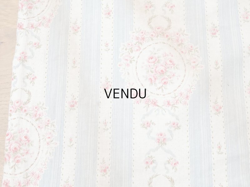 画像18: アンティーク 薔薇のメダイヨン ファブリック 120×295cm