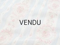 アンティーク 薔薇のメダイヨン ファブリック 120×295cm