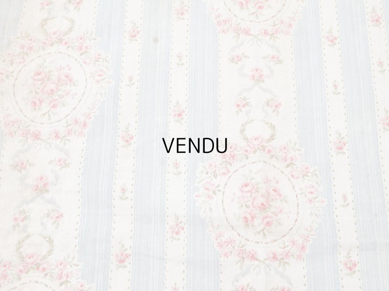 画像16: アンティーク 薔薇のメダイヨン ファブリック 120×295cm