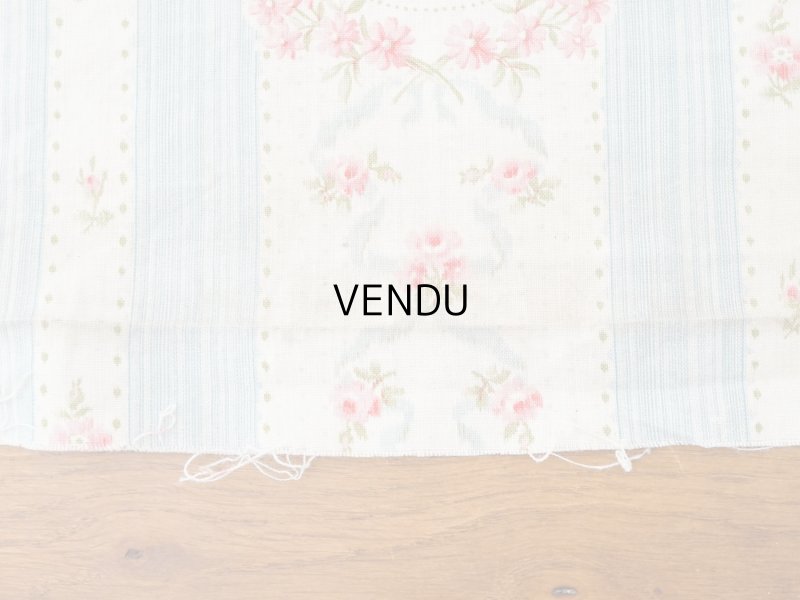 画像25: アンティーク 薔薇のメダイヨン ファブリック 120×295cm