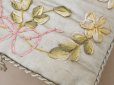 画像7: アンティーク リボン刺繍 パウダーブルーのシルクボックス 
