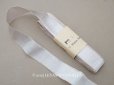 画像1: アンティーク オーガンジーのリボン パウダーパープル 10m  (1)