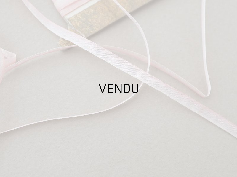 画像5: アンティーク  リボン刺繍 & ロココトリム用 シルク製 リボン スモーキーピンクのグラデーション 3mm幅 