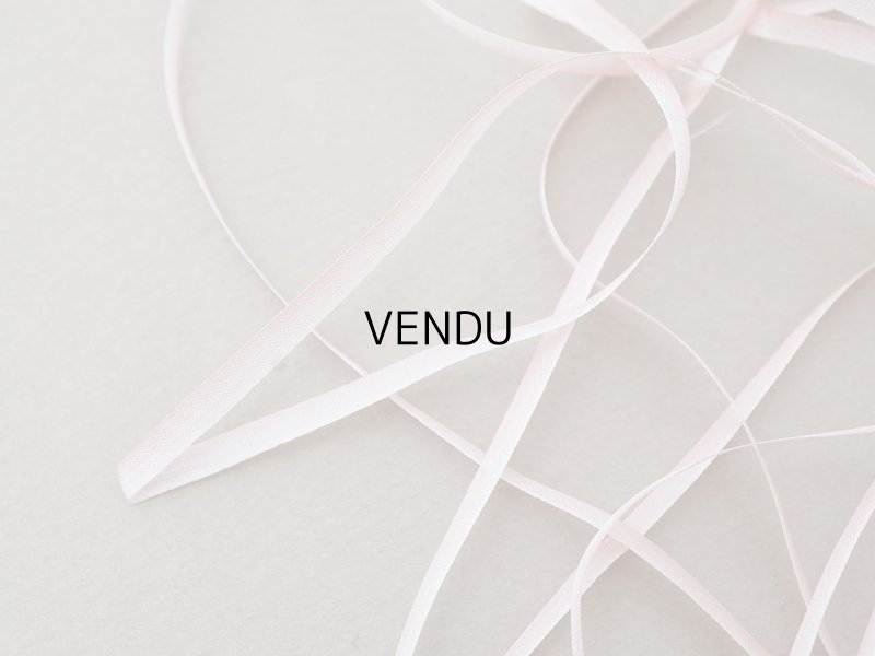 画像2: アンティーク  リボン刺繍 & ロココトリム用 シルク製 リボン スモーキーピンクのグラデーション 3mm幅 