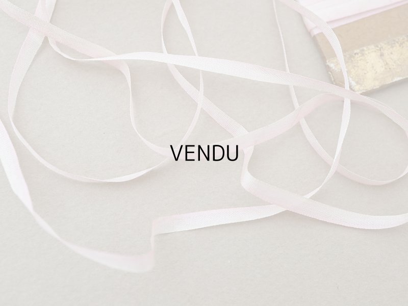 画像2: アンティーク  リボン刺繍 & ロココトリム用 シルク製 リボン パウダーピンクのグラデーション 3mm幅 3m