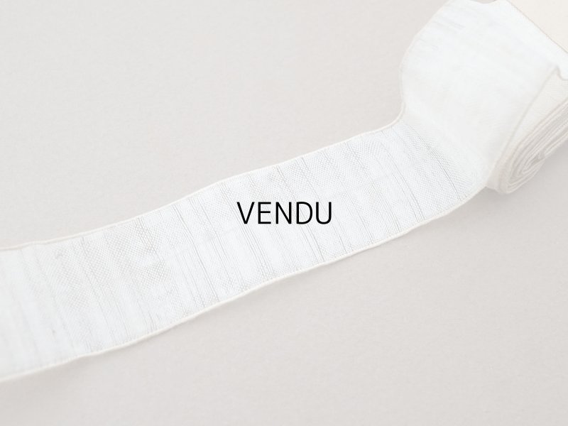 画像3: アンティーク オーガンジーのリボン オフホワイト 10m 