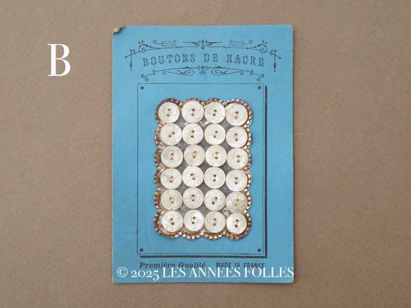 画像5: アンティーク 花模様 シェルボタン 8.5mm 24ピース 