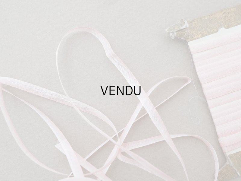 画像3: アンティーク  リボン刺繍 & ロココトリム用 シルク製 リボン スモーキーピンクのグラデーション 3mm幅 