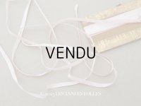 アンティーク  リボン刺繍 & ロココトリム用 シルク製 リボン パウダーピンクのグラデーション 3mm幅 3m