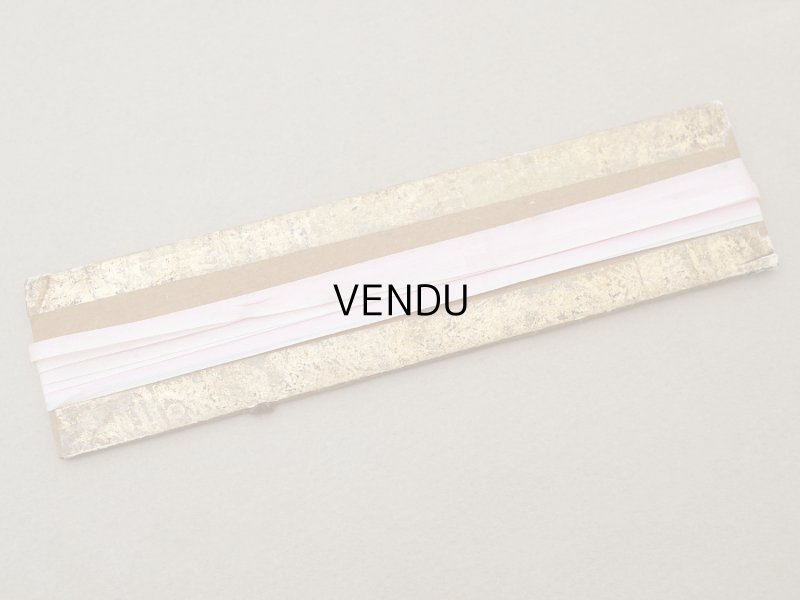 画像3: アンティーク  リボン刺繍 & ロココトリム用 シルク製 リボン パウダーピンクのグラデーション 3mm幅 3m