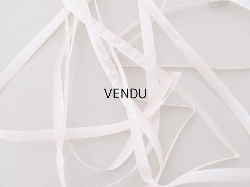 画像4: アンティーク  リボン刺繍 & ロココトリム用 シルク製 リボン スモーキーピンクのグラデーション 3mm幅 