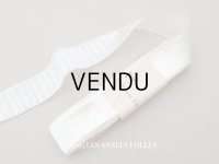 アンティーク オーガンジーのリボン オフホワイト 10m 