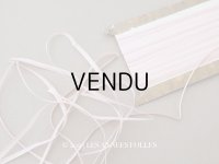 アンティーク  リボン刺繍 & ロココトリム用 シルク製 リボン スモーキーピンクのグラデーション 3mm幅 