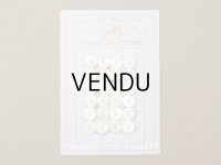 ＊蚤の市＊アンティーク カット入り シェルボタン 11mm 24ピース 