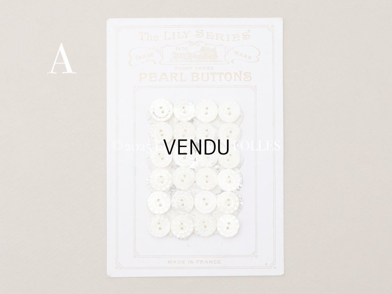 画像2: ＊蚤の市＊アンティーク カット入り シェルボタン 11mm 24ピース 