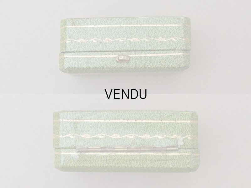 画像4: アンティーク リボン＆リーフのガーランド ジュエリーボックス グリーン