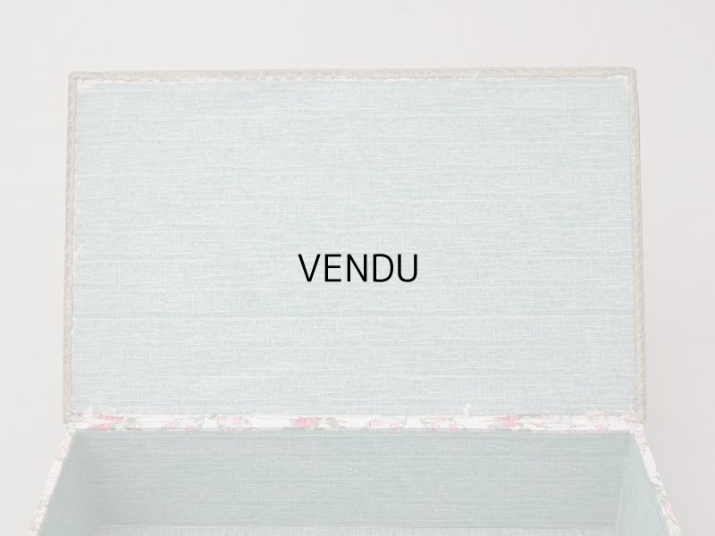 画像6: アンティーク ローズパニエ 大きなカルトナージュボックス 36×22.5×9.1cm