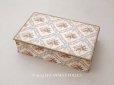 画像1: アンティーク ローズパニエ 大きなカルトナージュボックス 36×22.5×9.1cm (1)
