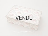 アンティーク ローズパニエ 大きなカルトナージュボックス 36×22.5×9.1cm