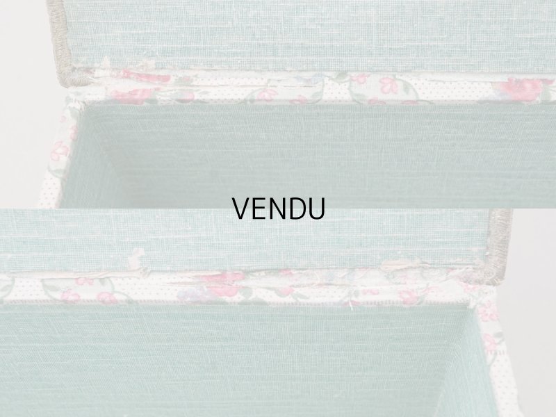 画像8: アンティーク ローズパニエ 大きなカルトナージュボックス 36×22.5×9.1cm