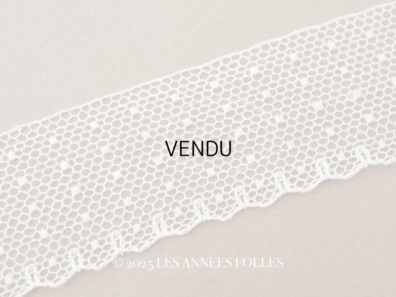 画像7: アンティーク ドット柄 スカラップ チュールレース 2.5cm幅