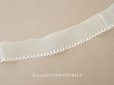 画像1: アンティーク スカラップ チュールレース 3.5cm幅 (1)