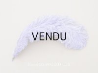 アンティーク 小さなフェザー ラヴェンダー 羽飾り 