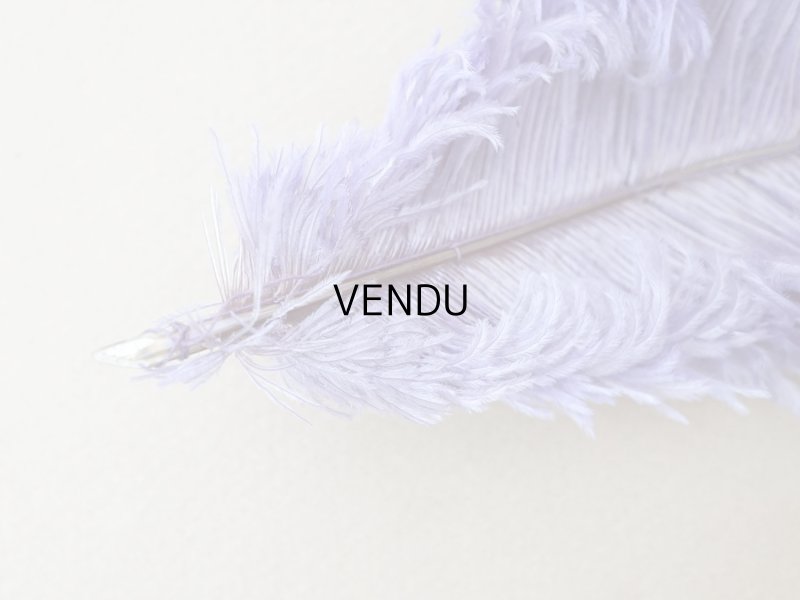 画像5: アンティーク 小さなフェザー ラヴェンダー 羽飾り 