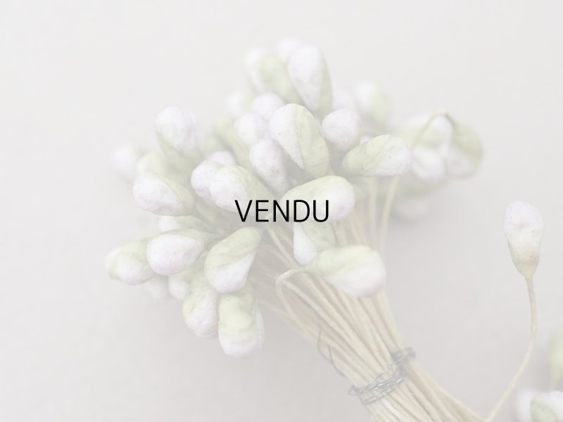 画像2: アンティーク 花芯  ペップ 薄紫＆グリーン