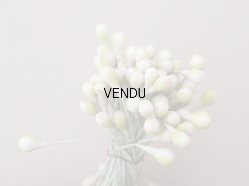 画像3: アンティーク 花芯  ペップ サーモンピンク＆グリーン