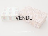 ＊蚤の市セット＊アンティーク  カルトナージュボックス 2点セット