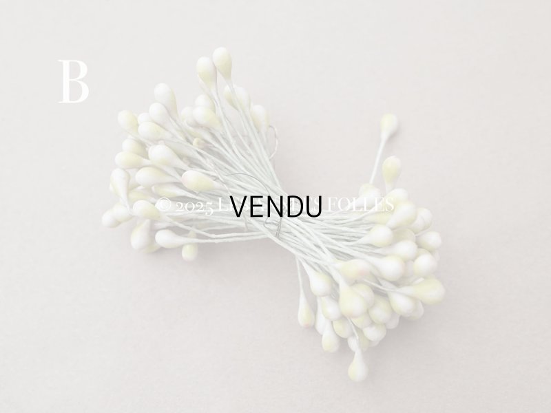 画像4: アンティーク 花芯  ペップ サーモンピンク＆グリーン